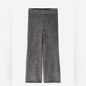 H&M Flared Leggings Dark Grey Sparkle 3t